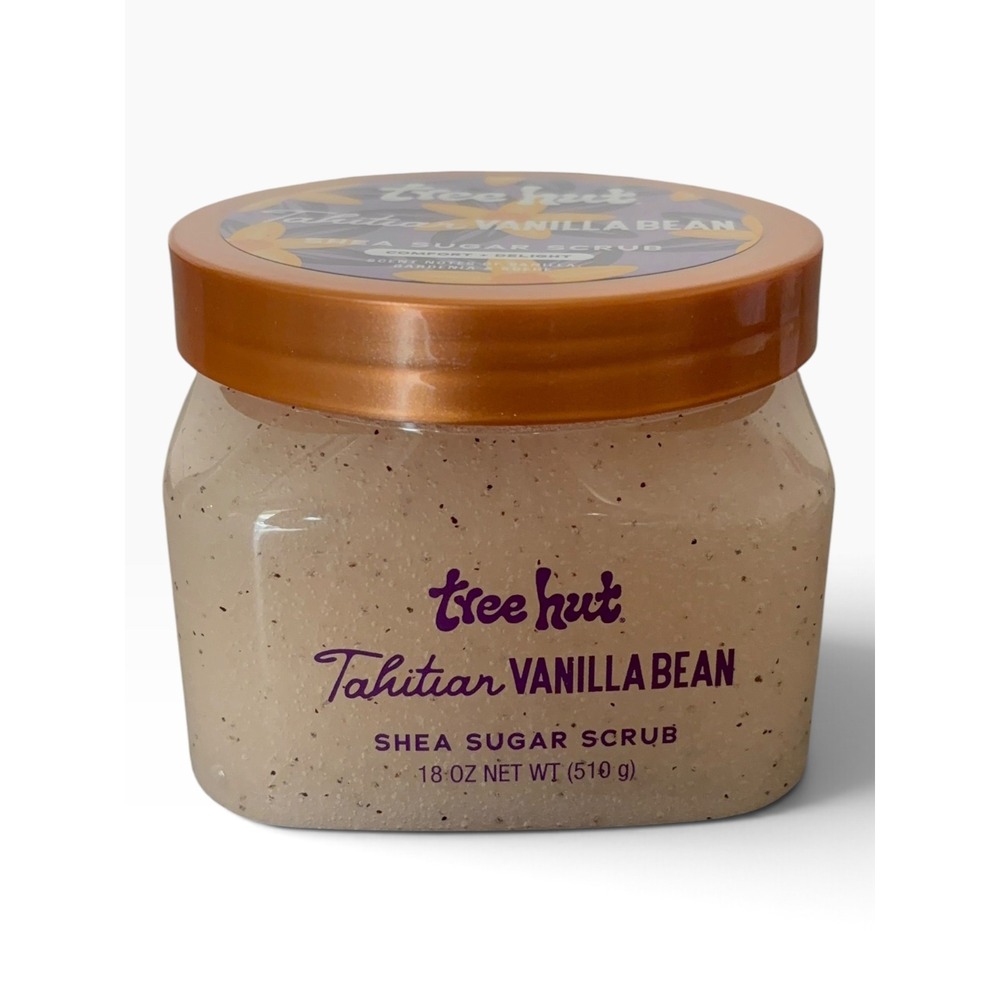 Tree Hut Tahitian Vanilla Bean Shea Sugar Scrub 18oz Exfoliating Body Scrub